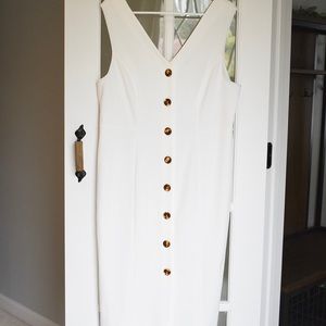 ASOS Design Tall Casual Button Down Dress - White